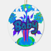 Creëer je eigen aangename aangename luxe Baby Keramisch Ornament (Links)