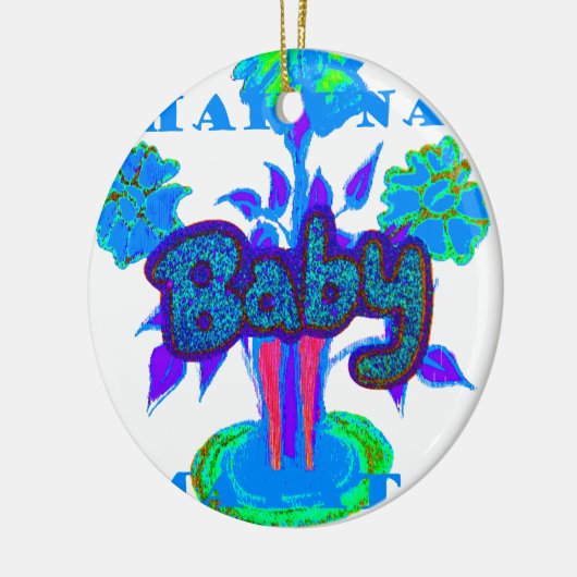 Creëer je eigen aangename aangename luxe Baby Keramisch Ornament (Links)