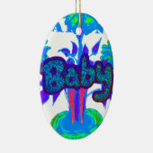 Creëer je eigen aangename aangename luxe Baby Keramisch Ornament (Rechts)