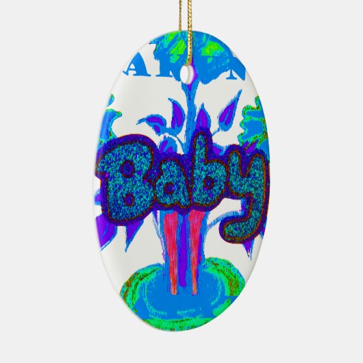 Creëer je eigen aangename aangename luxe Baby Keramisch Ornament (Rechts)