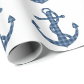 Creëer je eigen aangepast | Blauw anker van plegta Cadeaupapier (Rol Hoek)