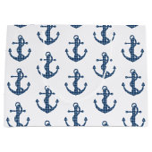 Creëer je eigen aangepast | Blauw anker van plegta Groot Cadeauzakje (Voorkant)