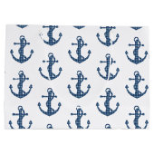 Creëer je eigen aangepast | Blauw anker van plegta Groot Cadeauzakje (Achterkant)