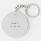 Creëer Je eigen aangepaste familie foto's bruiloft Sleutelhanger (Achterkant)