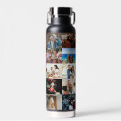 Creëer je eigen aangepaste fotocollage 20 foto's W Waterfles (Voorkant)