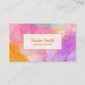 Creëer je eigen Aangepaste Makeup artiest Visitekaartje (Voorkant)