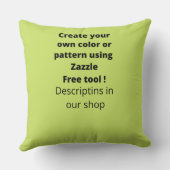 Creëer je eigen aangepaste moderne trendy cadeautj kussen (Achterkant)