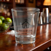 Creëer Je Eigen Aangepaste Ontwerp HUIS VAN LIEFDE Shot Glas