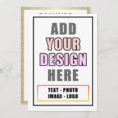 Creëer je eigen aangepaste opa opa Afbeelding Bedankkaart (Voorkant / Achterkant)