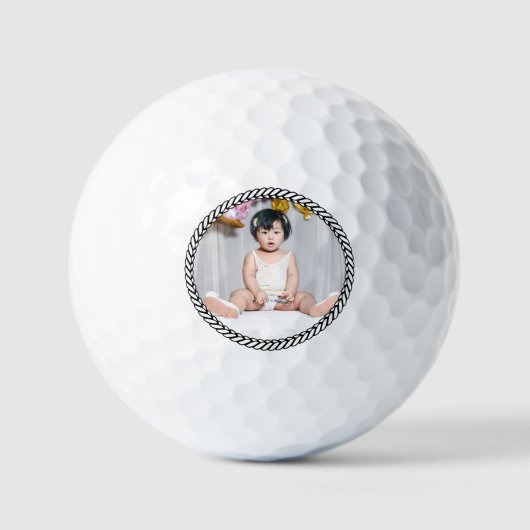 Creëer Je eigen aangepaste serie Foto Golf Balls Golfballen (Voorkant)
