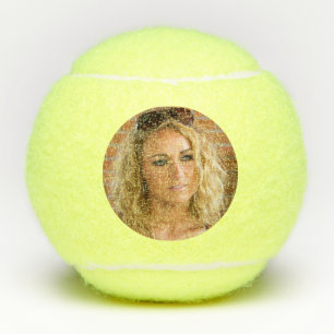 Creëer je eigen aangepaste tennisspeler tennisballen