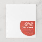 Creëer je eigen aangepaste tentaart plaatskaartje (Buitenkant ongevouwen)