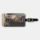 Creëer je eigen aangepaste volledige fotomonogram  bagagelabel (Voorkant horizontaal)