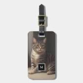 Creëer je eigen aangepaste volledige fotomonogram  bagagelabel (Voorkant verticaal)