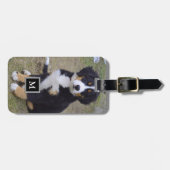 Creëer je eigen aangepaste volledige fotomonogram  bagagelabel (Voorkant horizontaal)