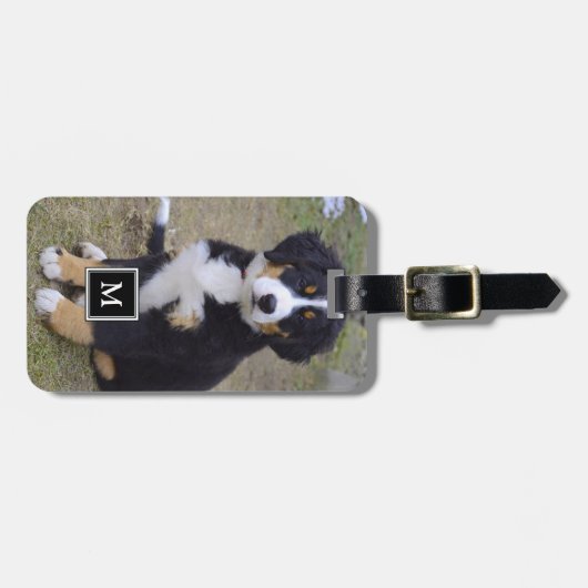 Creëer je eigen aangepaste volledige fotomonogram  bagagelabel (Voorkant horizontaal)