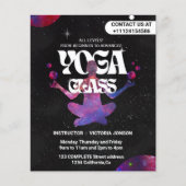 Creëer je eigen Aangepaste  yogalessen Flyer (Voorkant)