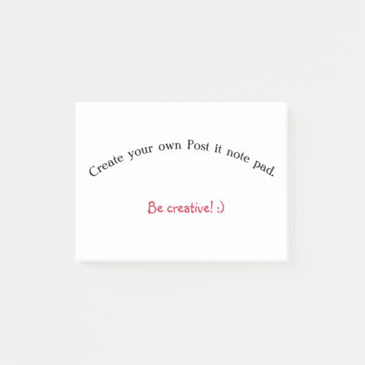 Creëer je eigen advertentiepad post-it® notes (Voorkant)