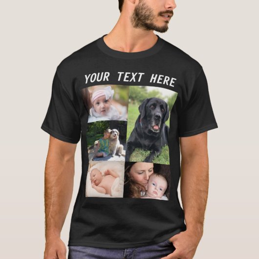 Creëer je eigen afbeelding Collage Photo Family T-shirt (Voorkant)