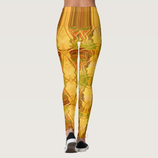Creëer je eigen Afrikaanse dameskleding Leggings (Achterkant)