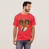Creëer Je Eigen Afro-Amerikaanse Vrouw Ram T-shirt (Voorkant volledig)