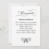 Creëer je eigen Afstuderen Foto-publicatiekaart Aankondiging (Achterkant)