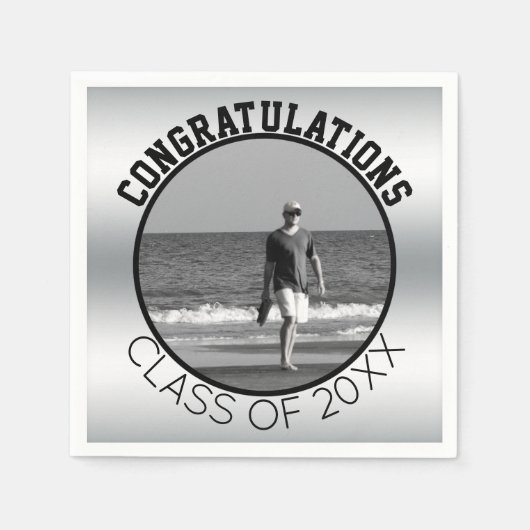 Creëer je eigen Afstuderen | Gepersonaliseerde fot Servetten (Voorkant)