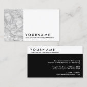 creëer je eigen afstuderen kaart contactkaartje (Voorkant / Achterkant)