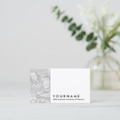 creëer je eigen afstuderen kaart contactkaartje (Staand voorkant)