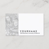 creëer je eigen afstuderen kaart contactkaartje (Voorkant)