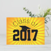 Creëer je eigen Afstuderen Kool aanpassen Uitnodig Kaart (Staand voorkant)