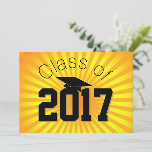 Creëer je eigen Afstuderen Kool aanpassen Uitnodig Kaart (Staand voorkant)