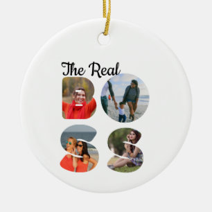 Creëer je eigen baas fotokoppel. keramisch ornament