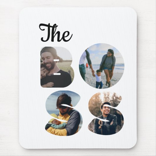 Creëer je eigen baas fotokoppel. muismat (Voorkant)