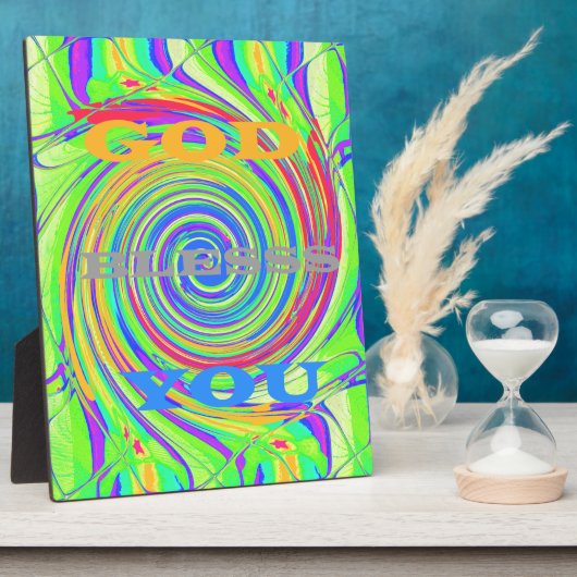 Creëer Je eigen Baby Kinder God zegene je Fotoplaat (Zijkant)