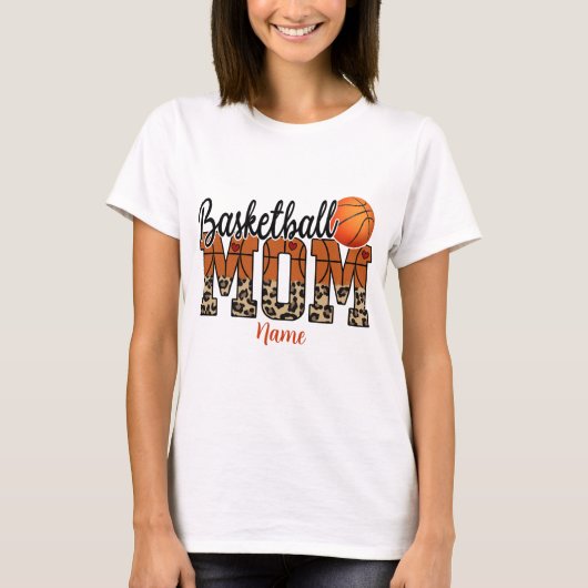 Creëer Je eigen basketbal mam T-shirt (Voorkant)