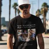 Creëer je eigen Best Dad Ever 4 fotocollage T-shirt
