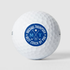 Creëer Je eigen Beste coach Monogram Golf Balls Golfballen