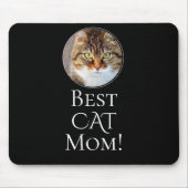 Creëer je eigen beste kat mam persoonlijke foto muismat (Voorkant)