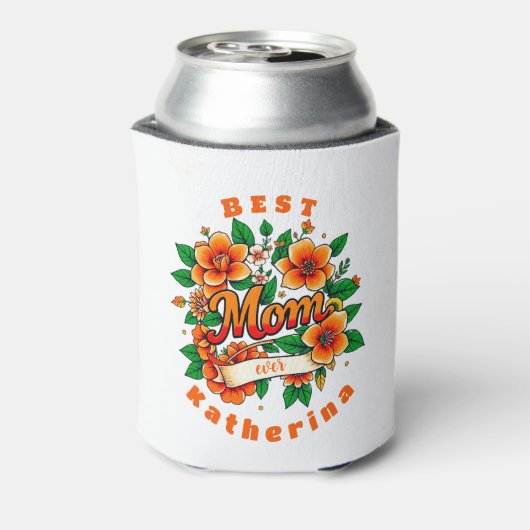 Creëer je eigen beste moeder ooit blikjeskoeler (Blikje Achterkant)