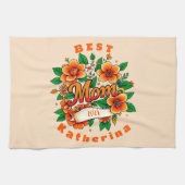 Creëer je eigen beste moeder ooit theedoek (Horizontaal)