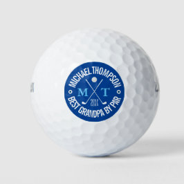 Creëer Je eigen beste opa Monogram Golf Balls Golfballen