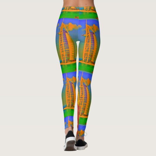 Creëer je eigen bestemming Ik hou van Dubai Mode Leggings (Achterkant)