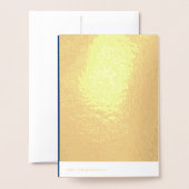 Creëer Je eigen blanco donkerblauw Folie Kaarten (Met envelop)