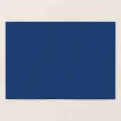 Creëer Je eigen blanco donkerblauw Folie Kaarten (Binnen)