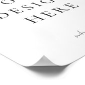 Creëer-je-eigen blanco teken poster (Hoek)