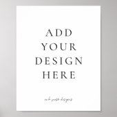 Creëer-je-eigen blanco teken poster (Voorkant)