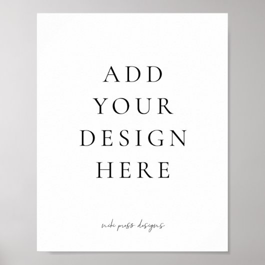 Creëer-je-eigen blanco teken poster (Voorkant)