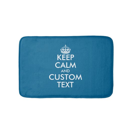 Creëer je eigen blauw houdt je kalm met badtapijt badmat (Voorkant)