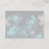 Creëer je eigen  blauwe röntgenbloemen advieskaart (Achterkant)